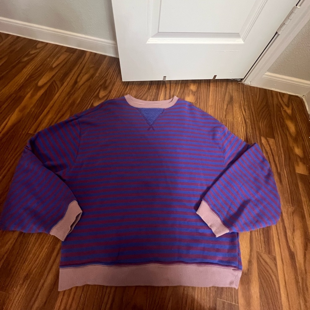 Free People We The Free Classic Oversized Striped Crewneck